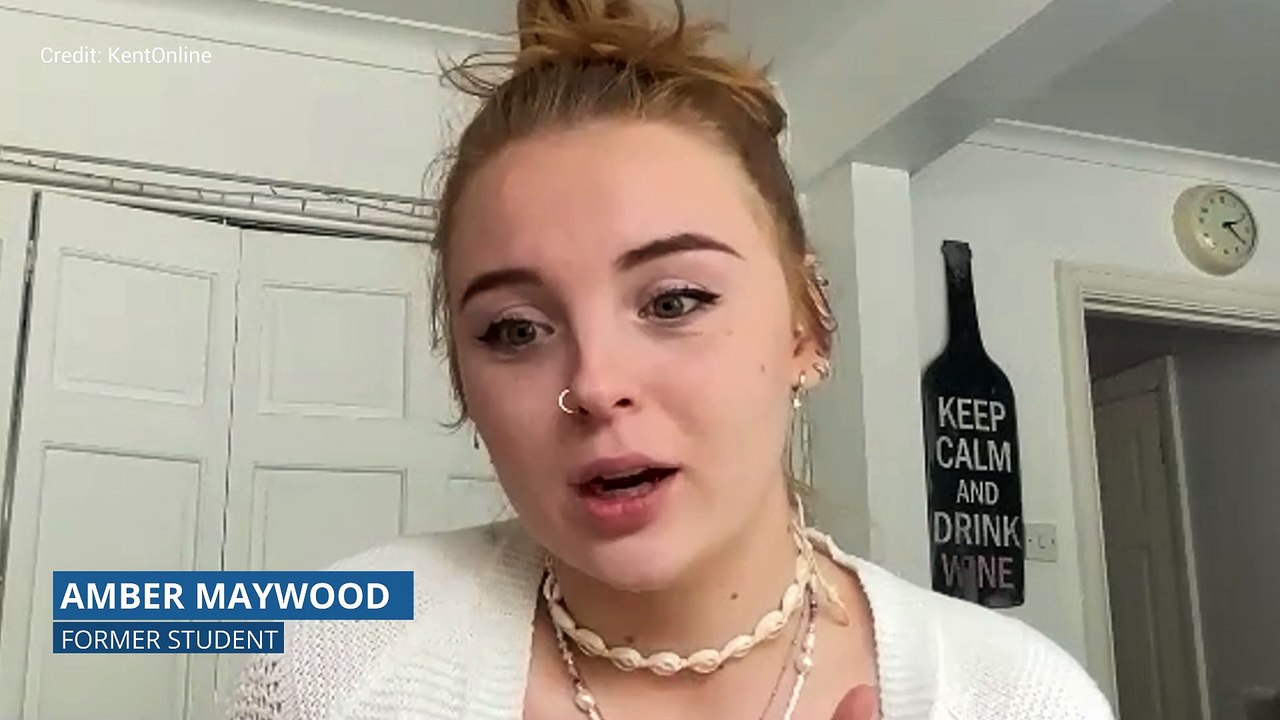 Former university student Amber Maywood explain...