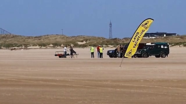 Blue Peter filming at St Annes beach