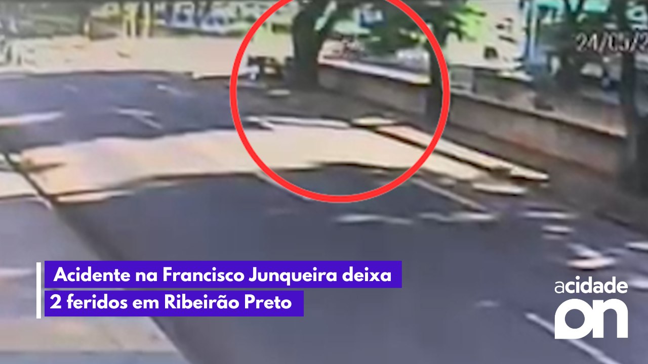 Acidente na Francisco Junqueira deixa 2 feridos em Ribeirão Preto
