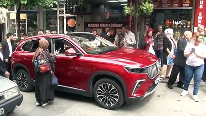 Şişli'de Togg'a yoğun ilgi