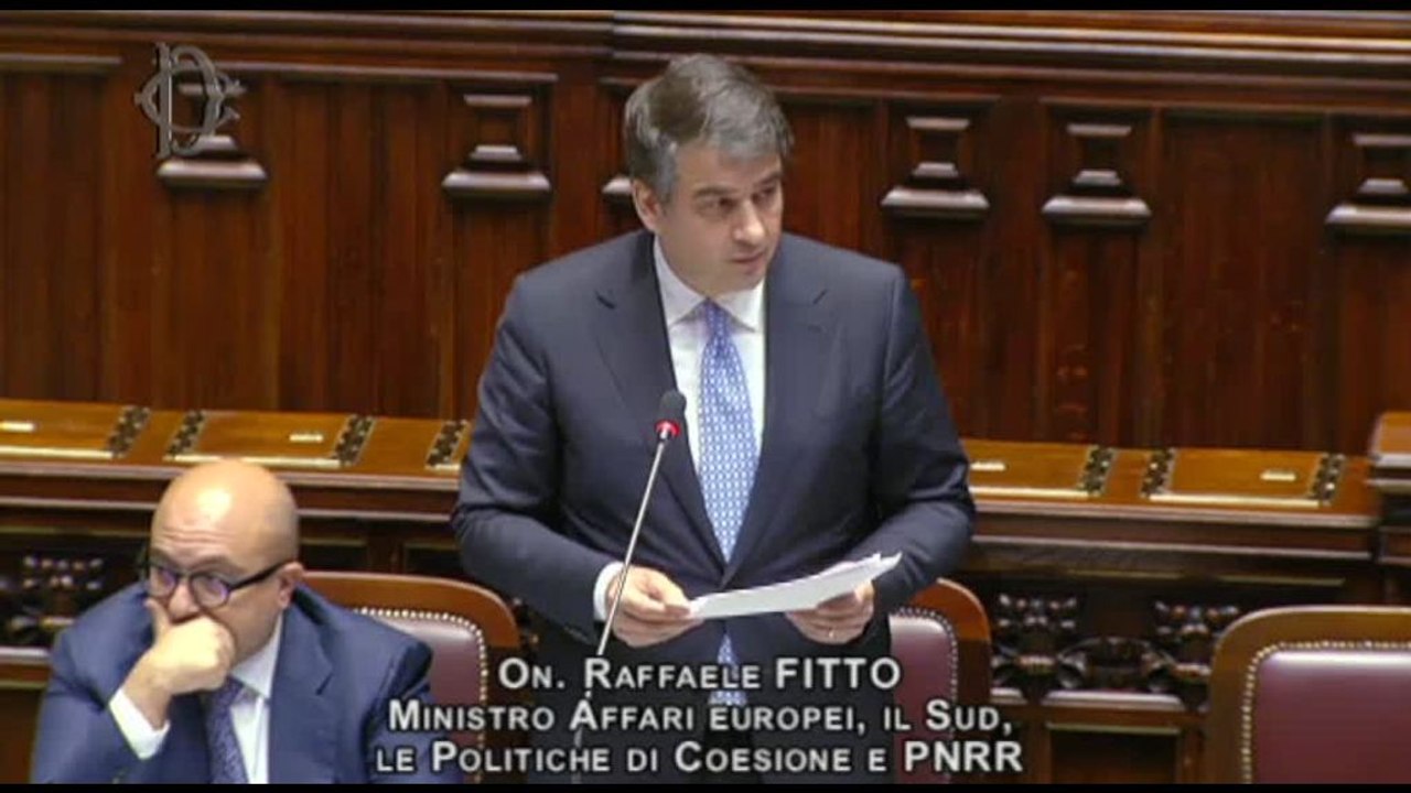 Fitto: a giorni in Parlamento relazione su attuazione progetti Pnrr