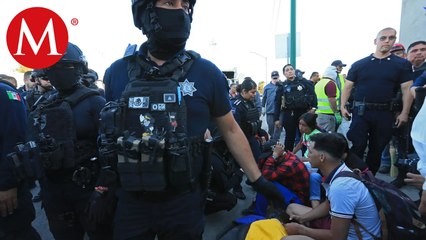 En Chihuahua, desmantelan campamento de migrantes instalado frente al INM de Cd. Juárez