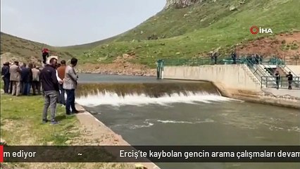 Erciş'te kaybolan gencin arama çalışmaları devam ediyor