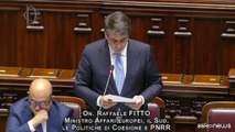 Fitto: a giorni in Parlamento relazione su attuazione progetti Pnrr