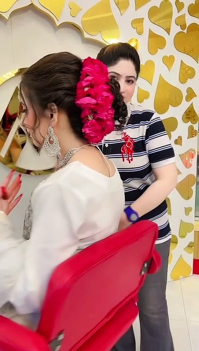 white dress brial makeup