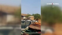 Sudan’da HDK’nin vurduğu orduya ait savaş uçağının düştüğü anlar kameraya yansıdı