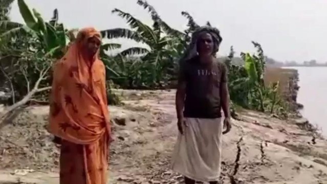 मधुबनी: कोसी नदी के जलस्तर में कमी से कटाव तेज, आधे दर्जन घर कटकर नदी में विलीन