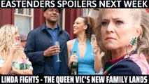 EastEnders spoilers ll  Linda fights - The Queen Vic’s new family lands