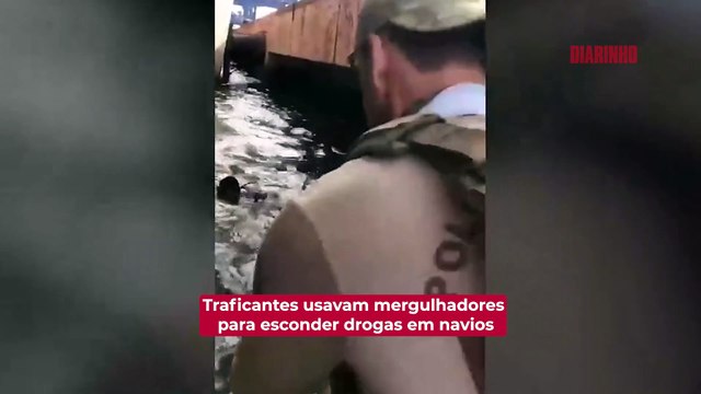 Traficantes usavam mergulhadores para esconder drogas em navios