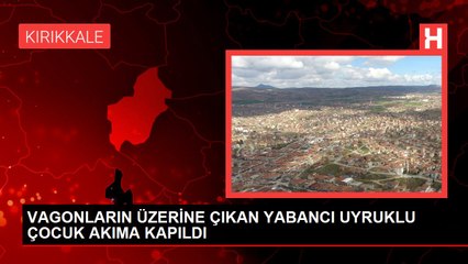 VAGONLARIN ÜZERİNE ÇIKAN YABANCI UYRUKLU ÇOCUK AKIMA KAPILDI