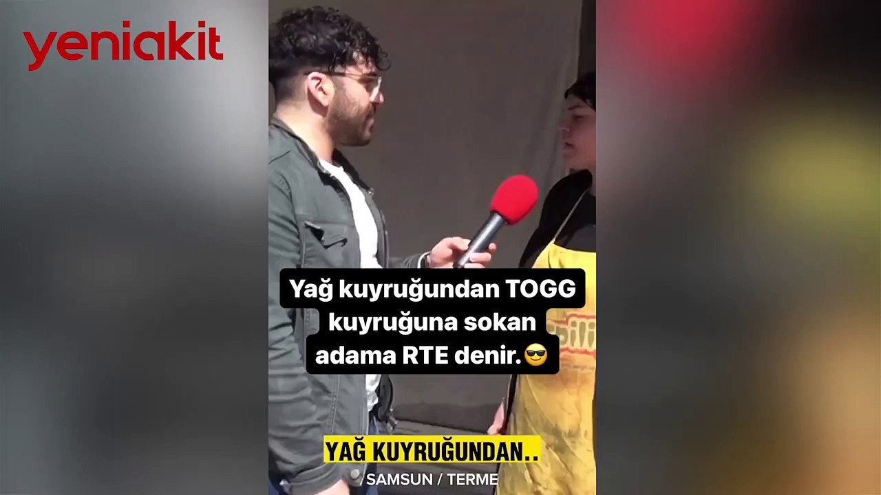 Yağ kuyruğundan TOGG kuyruğuna... Sosyal medyada gündem olan röportaj!