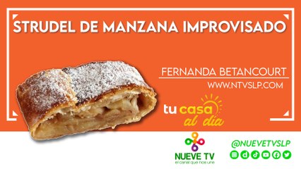 Strudel de manzana improvisado