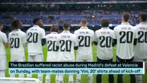 Madrid and Vallecano show support for Vinicius Junior ahead of kick-off