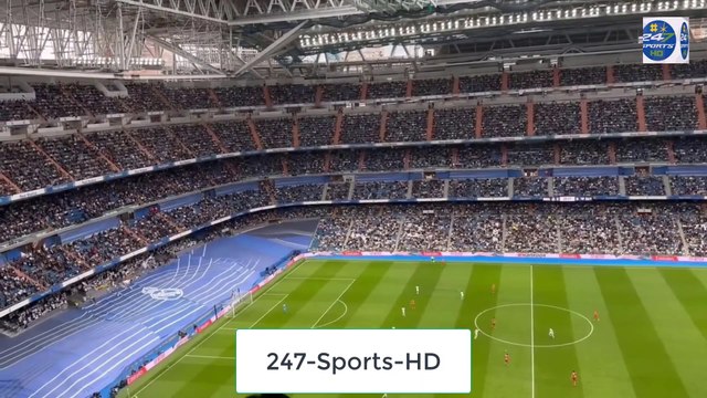 Vinicius Jr received a Standing Ovation from Real Madrid Fans in the 20th minute