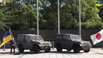 Japan provides Ukraine 100 military vehicles as promised at G7 summit