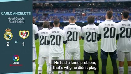 Overturning Vinicius red card the right thing - Ancelotti