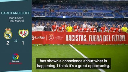 Ancelotti encouraged by Valencia punishment and Tebas apology after Vinicius racism case