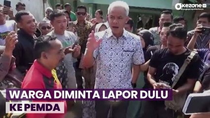 Ini Reaksi Ganjar setelah Warga Viralkan Jalan Rusak Lewat Aksi Teatrikal di Batang