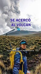 Un joven subió al ombligo del volcán Popocatépetl a pesar del riesgo y fue duramente criticado en redes