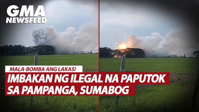 Imbakan ng ilegal na paputok sa Pampanga, sumabog | GMA News Feed