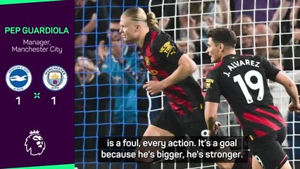 'Nobody gives us anything' - Pep angry after Haaland strike chalked off v Brighton