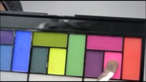 inspired  Neon Summer Makeup Tutorial - Makeup Revolution palette