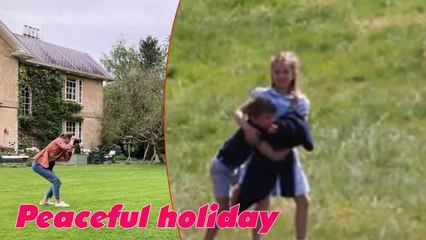 Kate and William set out to take their children to a quiet summer vacation on their own island