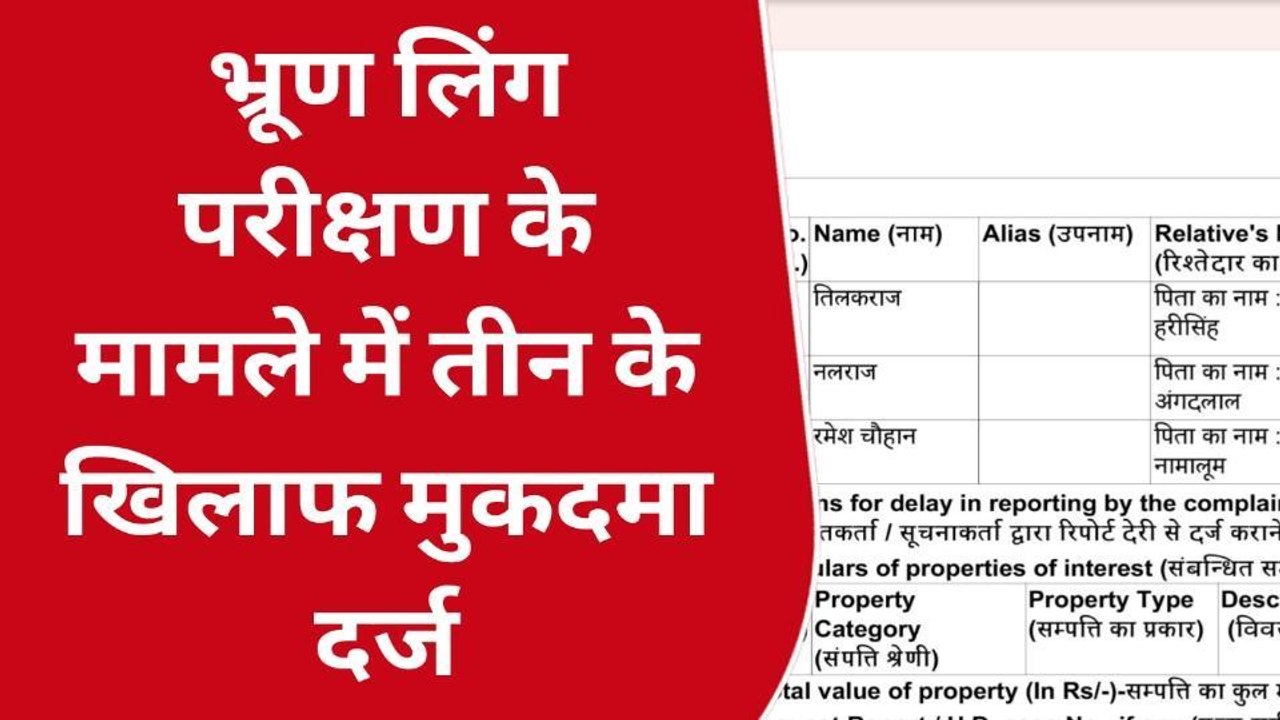 अमरोहा: भ्रूण लिंग परीक्षण के मामले में क्लीनिक संचालक समेत तीन के खिलाफ मुकदमा दर्ज