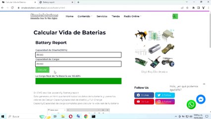 Calcular Vida de Baterias - Como saber si necesito Cambiar la Batería de Mi Portátil