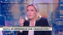 Marine Le Pen : «Le projet des LR pour lutter contre l'immigration, c'est le projet du RN commandé sur Wish »