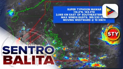Bagyong 'Mawar,' bumalik sa pagiging super typhoon
