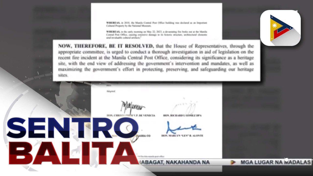 Sunog sa Manila Central Post Office, pinaiimbestigahan na sa Kamara