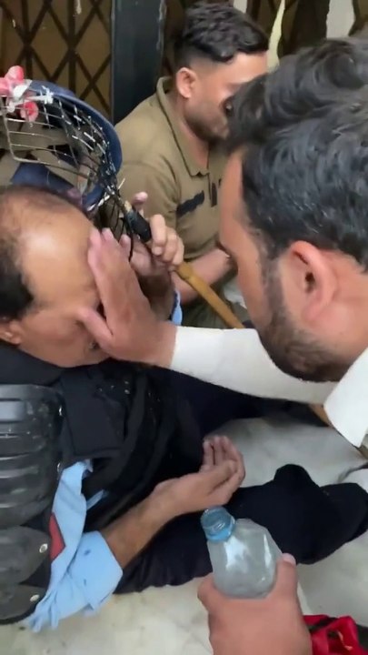 PTI has always been a peaceful party. Even during the worst shelling, worst human rights violations on 25th May 2022 our workers helped police officials. #May25_2022_BlackDay