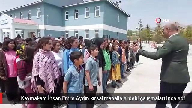 Kaymakam İhsan Emre Aydın kırsal mahallelerdeki çalışmaları inceledi