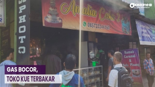 Kebakaran Toko Kue di Sukabumi, Diduga Kebocoran Tabung Gas
