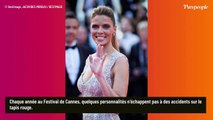 PHOTO Cannes 2023 : Sylvie Tellier chute en pleine montée des marches, sa magnifique robe lui fait défaut