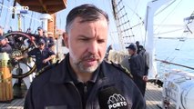 Navio Escola Sagres deixa águas do Douro rumo ao Porto de Leixões - Direto