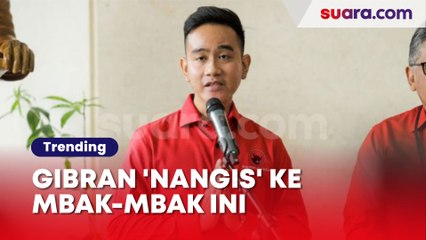Gibran 'Nangis' ke Mbak-mbak Ini: Ketemu Prabowo Nesu, Ketemu Anies Nesu, Pengenmu Piye?