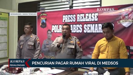 Penangkapan Dua Pelaku Pencurian Pagar Rumah di Semarang Viral di Media Sosial