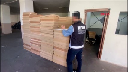Kargo yoluyla kaçak sigara satan 14 kişi yakalandı