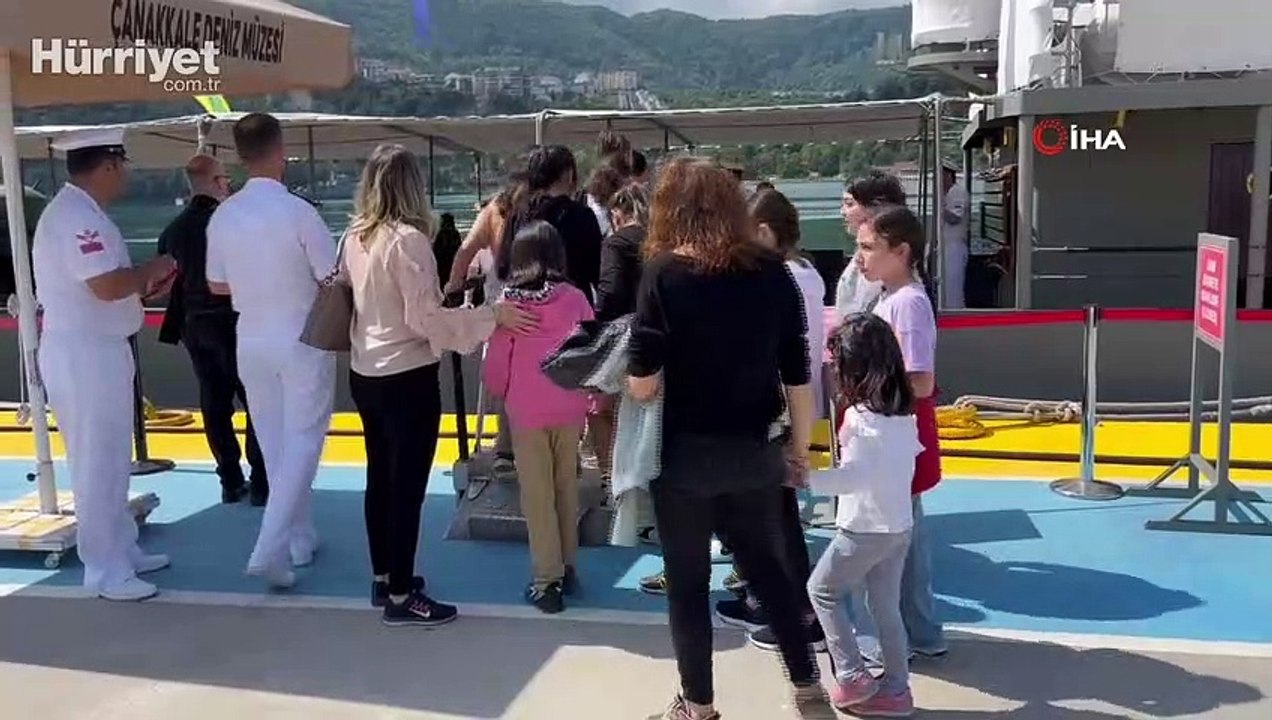 TCG Nusret Mayın Müze Gemisi Amasra’da ziyarete...