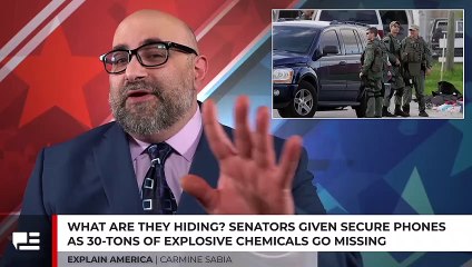 What Are They Hiding? Senators Given Secure Phones As 30 Tons Of Explosive Chemicals Go Missing