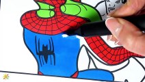 Hulk VS Spider-Man Coloring Pages - Hulk Strangles Spiderman Coloring - Coloring Pages