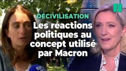 Download Video: « Décivilisation », le concept repris par Emmanuel Macron qui ulcère ses opposants (sauf Marine Le Pen)