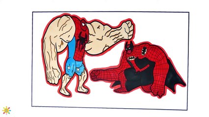 Mutant Spiderman VS Mutant Batman Coloring Pages - Spiderman VS Batman Coloring - Coloring Pages