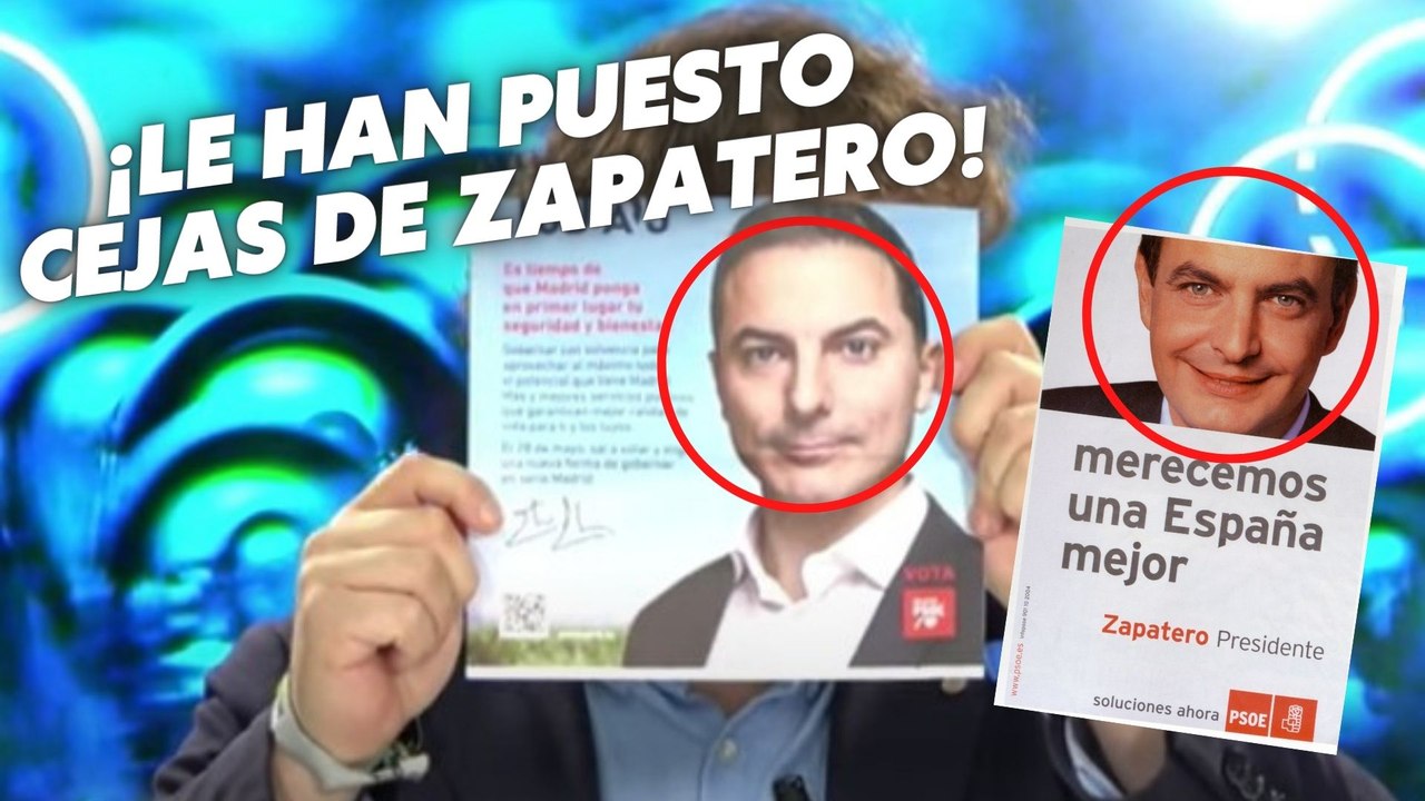 Risotadas con la cara de Lobato: "¡Le han puesto las cejas de Zapatero!"