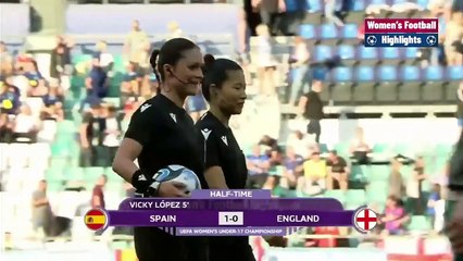 Spain vs England | U17 Women's European Championship Semi Final | football highlights