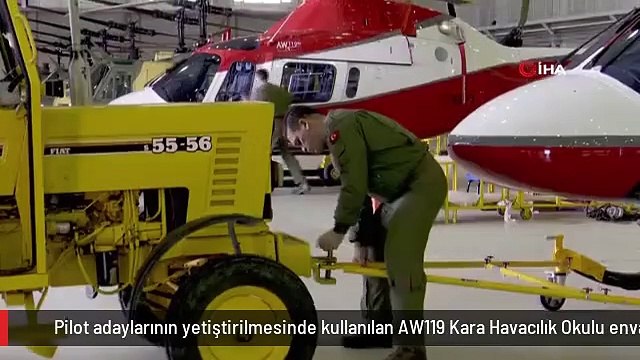 Pilot adaylarının yetiştirilmesinde kullanılan AW119 Kara Havacılık Okulu envanterine girdi