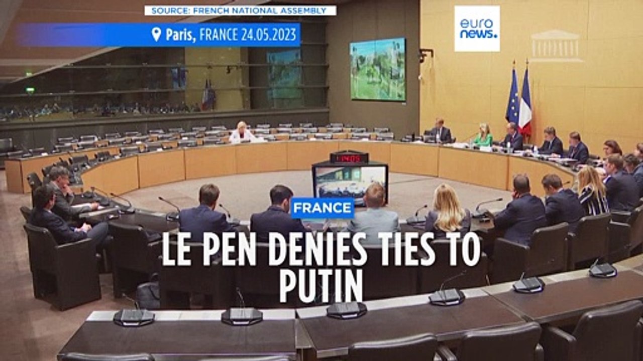 France's far-right leader Marine Le Pen denies ties with Russia and Hungary