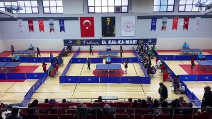 KARABÜK - KYGM Kadınlar Masa Tenisi final müsabakaları başladı